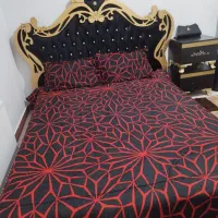 تخت دونفره با دو عدد بغل تختی