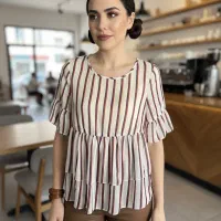 شومیز راه راه دخترانه