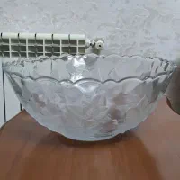 ظرف شیرینی خوری، کاسه بلور/. فرش دست بافت