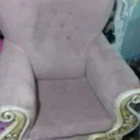 مبل 7 نفره راحتی چوب وپارچه|مبلمان خانگی و میز عسلی|تهران, امیر بهادر|دیوار