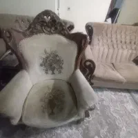 ست مبل سلطنتی دست ساز با چوب گردو|مبلمان خانگی و میز عسلی|شاهین‌شهر, شهرک میلاد|دیوار