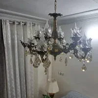 لوستر برنز 4 شاخه دوتایی