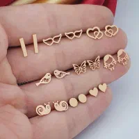 گوشواره میخی طلا