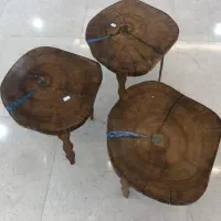 ست عسلی و آینه چوب های گردو و کلاسیک|مبلمان خانگی و میز عسلی|سنندج, |دیوار