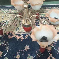 لوستر جفت استیل|لوستر و چراغ آویز|قم, شاه ابراهیم|دیوار