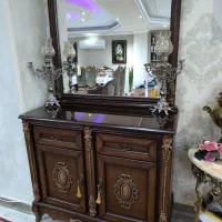 آینه کنسول چوبی