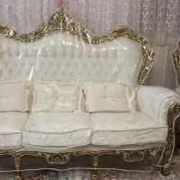 مبل سلطنتی ۹ نفره با میزناهارخوری ۴ نفره|مبلمان خانگی و میز عسلی|فیروزکوه, |دیوار