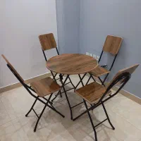 میز و صندلی تاشو مناسب برای کافه،فست فود،بالکن و..|میز و صندلی غذاخوری|رشت, سعدی (تختی)|دیوار