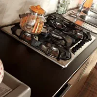 گاز صفحه ای همراه کابینت پایین