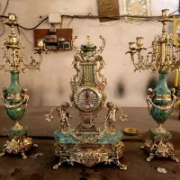 ساعت شمعدان خروسی