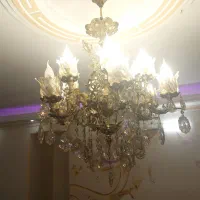 دو عدد لوستر سلطنتی برنجی سنگین|لوستر و چراغ آویز|تهران, والفجر (افسریه)|دیوار