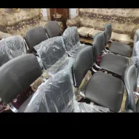 صندلی چرم پایه فلزی