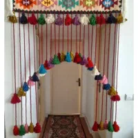 پرده دستباف سنتی|پرده، رانر، رومیزی|اسحاق آباد, |دیوار