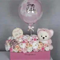 هدیه ماندگار ، گل ، باکس ، عروسک