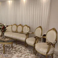 مبل سلطنتی ۹ نفره به همراه ناهارخوری ۸ نفره|مبلمان خانگی و میز عسلی|گنبد کاووس, |دیوار