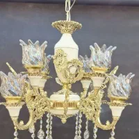 لوستر۴ شاخه (۸شعله)لوستر۴شاخه دوبل