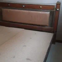 تخت دونفره چوب و فلز