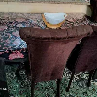 میز و صندلی ناهار خوری شش نفره با چهار صندلی|میز و صندلی غذاخوری|دوگنبدان, |دیوار