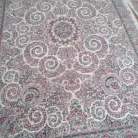 دوجفت فرش کرمی خوش رنگ درحد نو