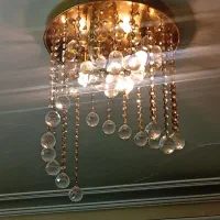 لوستر کریستالی|لوستر و چراغ آویز|مشهد, صیاد شیرازی|دیوار