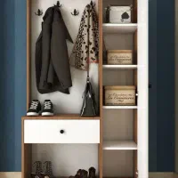 رختکن و جاکفشی با آینه قدی کشو دار|جاکفشی، کمد، دراور|تهران, شهرک غرب|دیوار