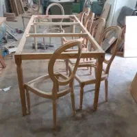 صندلی نهارخوری چوب راش ترک