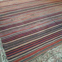 جاجیم قدیمی کار دست|گلیم، جاجیم، گبه|تهران, نیروی هوایی (پیروزی)|دیوار
