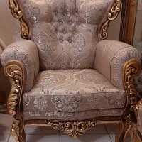 مبل سلطنتی۷نفره بانهارخوری۶نفره روکش دارباویترینی|مبلمان خانگی و میز عسلی|تهران, آهنگ|دیوار