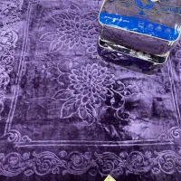 پتو گلبافت دونفره اتیکت دار مخصوص عروس خانم ها