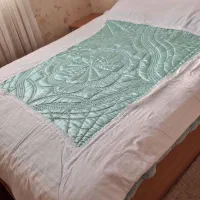لحاف دست دوز پنبه ای ۲ نفره در حد نو