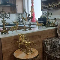 وسایل برنز برنجی  شیک سیقلی باارزش دکوری اصل|صنایع دستی و سایر لوازم تزئینی|قم, پردیسان|دیوار