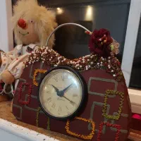 ساعت رومیزی طرح کیف/ سرامیکی