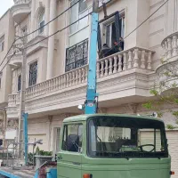 بنز خاور جرثقیل سالم و آماده کار