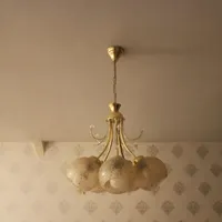 یک جفت لوستر گیلاسی پنج شاخه