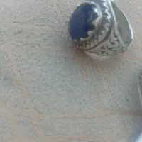 ۲عدد انگشتر نقره یاقوت ۲۷ گرم هر دو کار دست