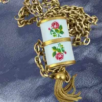 ساعت زنانه طلا آویز گردنی جیبی