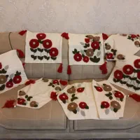 کوسن پانچ دوزی|رختخواب، بالش، پتو|مشهد, کوشش|دیوار