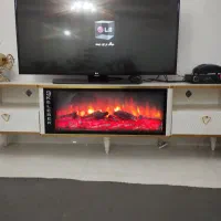 میز تلویزیون شومینه دار