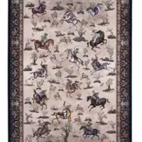 فرش طرح شکارگاه