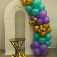 ریسه بادکنکی پاستلی و کروم