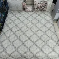 لحاف روتختی کتان طرح ابرو بادی