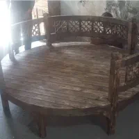 تخت سنتی ومبلمان تمام چوب ایرانی و روس ابعاد مختلف|مبلمان خانگی و میز عسلی|دزفول, |دیوار