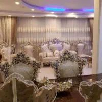 مبلمان ورق طلا جهیزیه با ناهارخوری