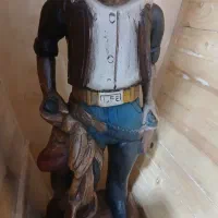 مجسمه چوبی کابوی کلاسیک روح تگزاس|مجسمه، تندیس، ماکت|تهران, نعمتآباد|دیوار