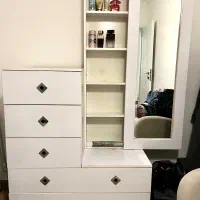 میز ارایش ( دراور )|تخت و سرویس خواب|رشت, گلسار|دیوار