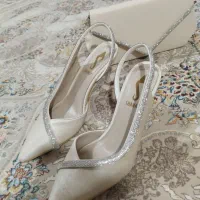 کیف و کفش شیک و رنگ کرمی سایز 39