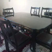نهارخوری شش نفره چوبی|میز و صندلی غذاخوری|ایذه, |دیوار