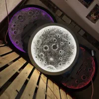 سفارش ماه های درخشان سه بعدی|ساعت دیواری و تزئینی|سنندج, |دیوار