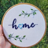 دیوارکوب گلدوزی