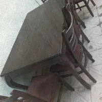 میز نهارخوری ۶ نفره|میز و صندلی غذاخوری|ابریشم, |دیوار